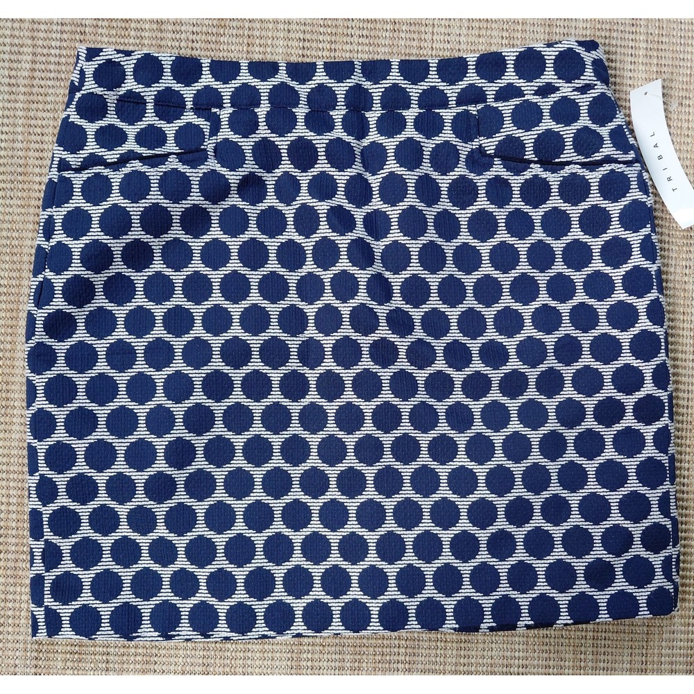 Tribal brand geometric polka dot skirt Size 10 NWT